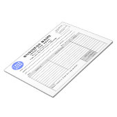 Bloc-note Formulaire de devis commercial facture de vente re (Incliné)