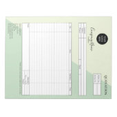 Bloc-note Formulaire de devis d'entreprise, facture, ajoutez (Devant)