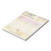 Bloc-note Formulaire de facture de vente client simple vinta (Tourné)