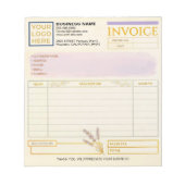 Bloc-note Formulaire de facture de vente client simple vinta (Devant)