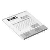 Bloc-note Formulaire de facture devis d'entreprise Ajouter u (Incliné)