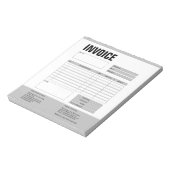 Bloc-note Formulaire de facture devis d'entreprise Ajouter u (Tourné)