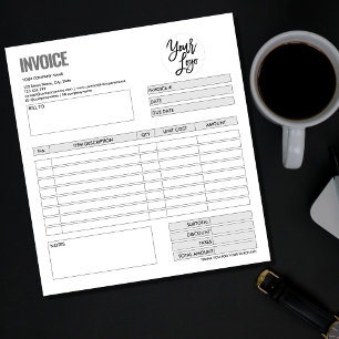Bloc-note Formulaire de facture devis d'entreprise Ajouter u