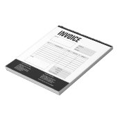 Bloc-note Formulaire de facture devis d'entreprise Ajouter u (Tourné)