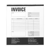 Bloc-note Formulaire de facture devis d'entreprise Ajouter u (Devant)