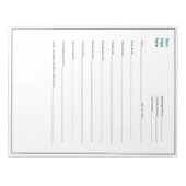 Bloc-note Formulaire de rendez-vous du décorateur de gâteaux (Devant)