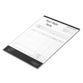Bloc-note Formulaire de soumission professionnelle, facture (Incliné)