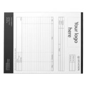 Bloc-note Formulaire de soumission professionnelle, facture (Devant)