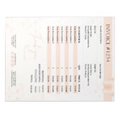 Bloc-note Formulaire de soumission professionnelle, facture, (Devant)