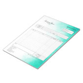 Bloc-note Formulaire de soumission professionnelle, facture (Incliné)