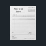 Bloc-note Formulaire de soumission professionnelle, facture<br><div class="desc">Formulaire devis d'entreprise,  facture ou bon de commande client</div>
