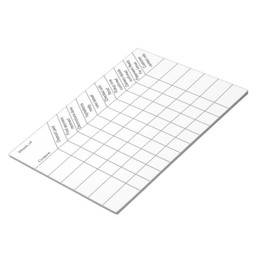 Bloc-note Formulaire de suivi des commandes commerciales (Incliné)
