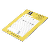 Bloc-note Formulaire - Devis ou facture d'entreprise (Incliné)