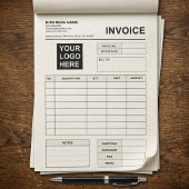Bloc-note Formulaires de commande de facture personnalisés e