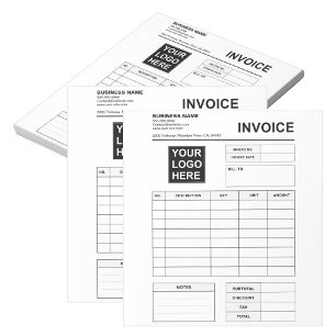 Bloc-note Formulaires de commande de facture personnalisés e