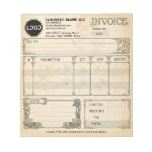 Bloc-note Formulaires de commande de reçu de vente de factur (Devant)