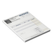 Bloc-note Formulaires de commande de reçu de vente de factur (Incliné)