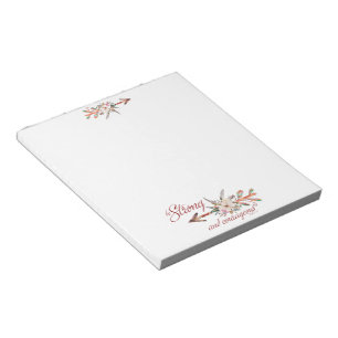 Bloc-note Fort et courageux