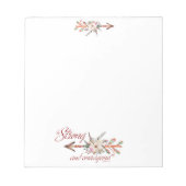 Bloc-note Fort et courageux (Devant)