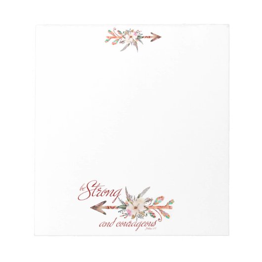 Bloc-note Fort et courageux (Devant)