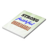 Bloc-note Fort Fidèle Indestructible (Tourné)
