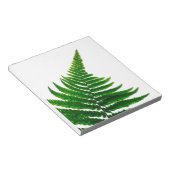 Bloc-note Fougère verte imprimée Forêt Feuille (Incliné)