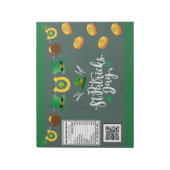 Bloc-note Fournitures de fête de la Saint-Patrick pour embal (Tourné)