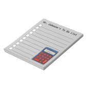 Bloc-note Fournitures scolaires Math Calculatrice de l'ensei (Tourné)