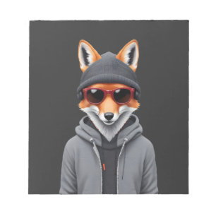 Bloc-note Fox porter Sweat - shirt à capuche drôle Cool anim