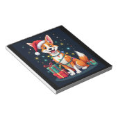 Bloc-note Fox Terrier Éclairage de Noël Père Noël Fox Terrie (Incliné)