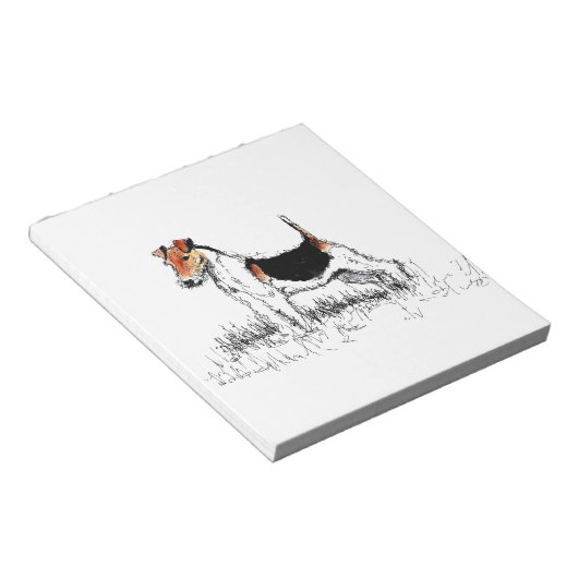 Bloc-note Fox Terrier fier (Incliné)