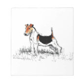 Bloc-note Fox Terrier fier (Devant)