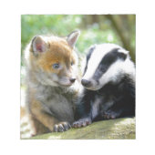 Bloc-note Foxcub & Badger Cute ! (Devant)