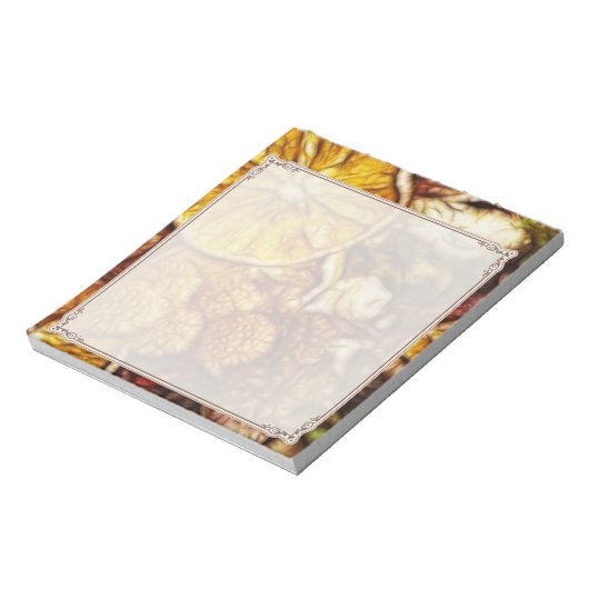 Bloc-note Fractale d'oranges de pot-pourri (Tourné)