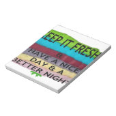 Bloc-note Fraîche et propre : éclat de couleur pour un nouve (Tourné)