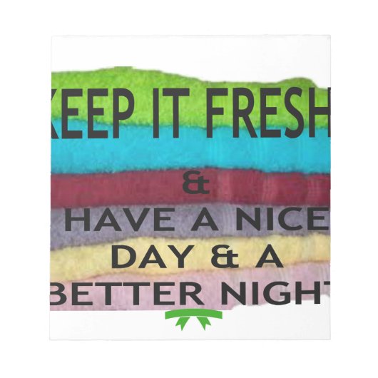 Bloc-note Fraîche et propre : éclat de couleur pour un nouve (Devant)