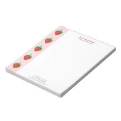 Bloc-note Fraise rouge sucrée (Tourné)