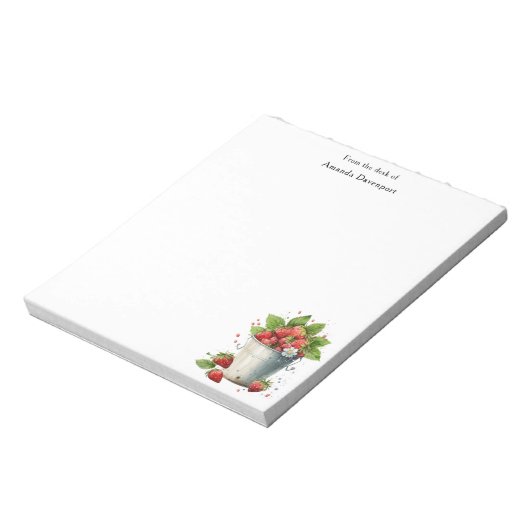 Bloc-note Fraises fraîches cuites dans un seau (Tourné)