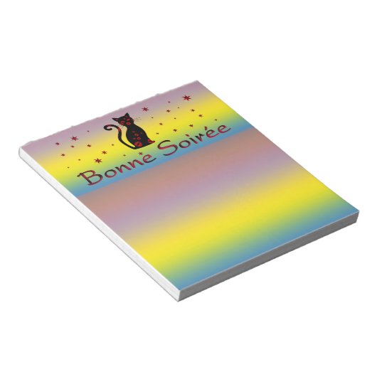 Bloc-note Français : Bonne Soiree (Incliné)