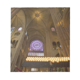 Bloc-note France, Paris. Intérieur de la cathédrale Notre-Da