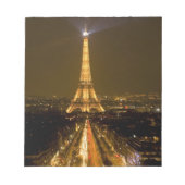 Bloc-note France, Paris. Vue nocturne de la Tour Eiffel (Devant)