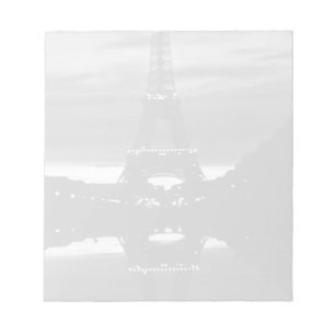 Bloc-note France vintage Paris tour Eiffel reflet 1970