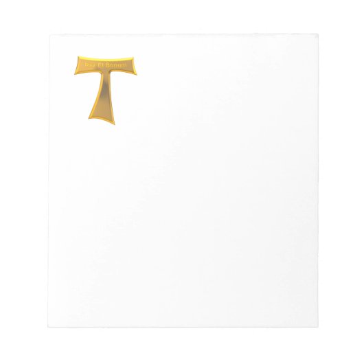 Bloc-note Franciscan Tau (Devant)