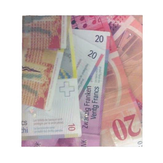 Bloc-note Francs suisses (Devant)