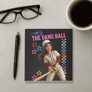 Bloc-note Frappe donc cette balle, drôle de visage de poupée