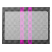Bloc-note Frappes de course Fuchsia en fibre de carbone (Devant)