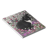 Bloc-note Frappes en Fleurs II - Tuxedo Kitty Cat (Incliné)