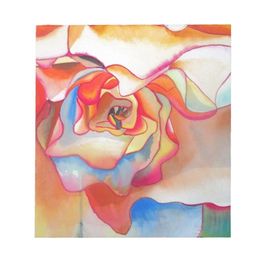 Bloc-note Fred martin begonia aquarelle (Devant)