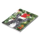 Bloc-note French Bulldog Arbre de Noël Ornements Snowman (Tourné)