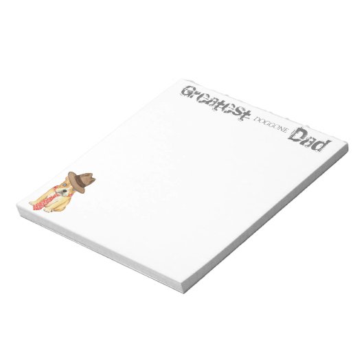 Bloc-note French Bulldog Papa (Tourné)